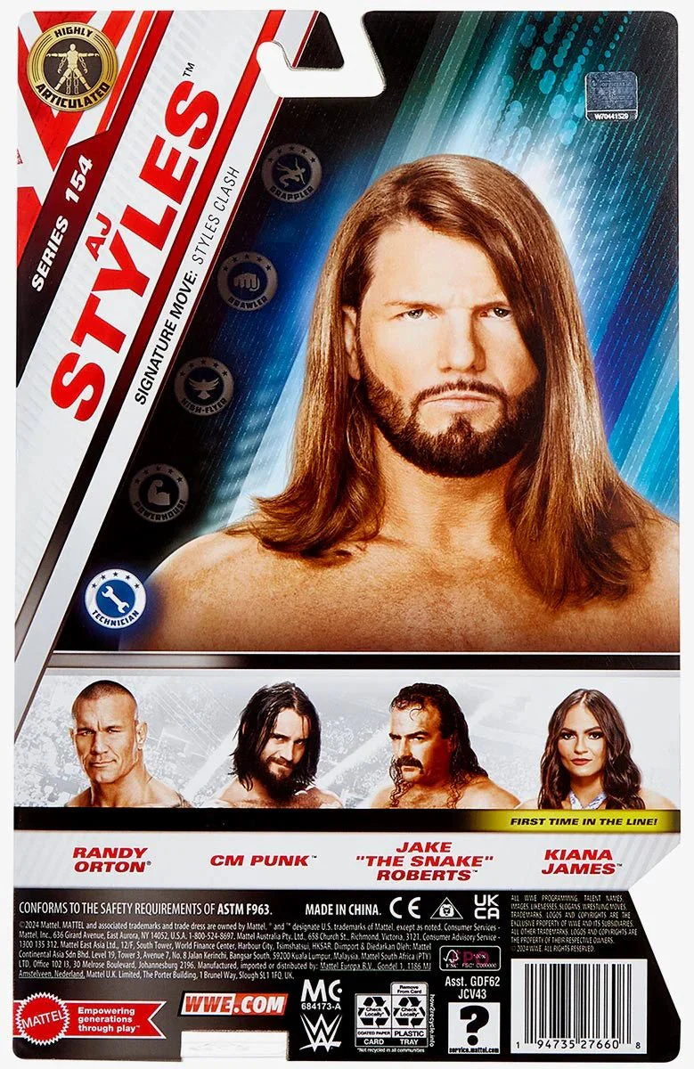 WWE Main Event Series-154 AJ Styles JCV43 - Image 4