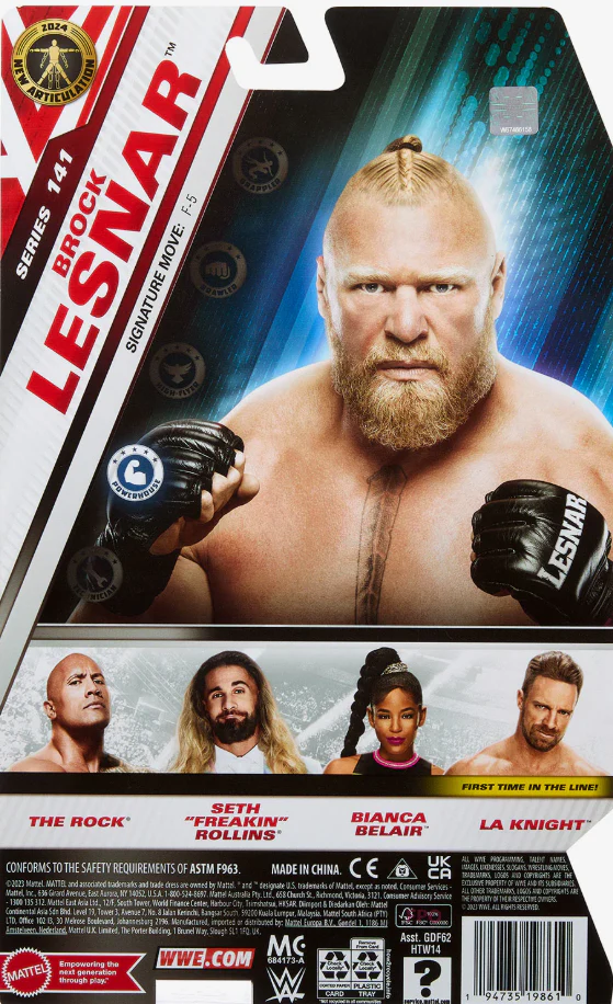 WWE Series 141 Brock Lesnar Action Figure HTW14/GDF62 - Image 2