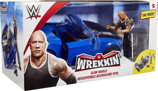 WWE Wrekkin Slam-Mobile Vehicle with The Rock Basic Action Figure GYV51