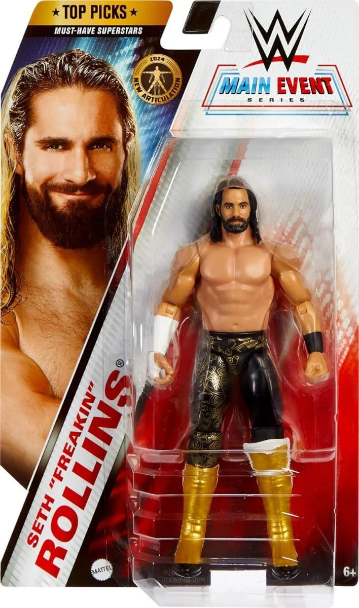 WWE Wrestling Main Event - Seth Rollins Action Figure HTW01/GFT58