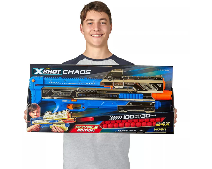 X-Shot Chaos Golden Orbit Blaster Royale Edition 36414 - Image 2
