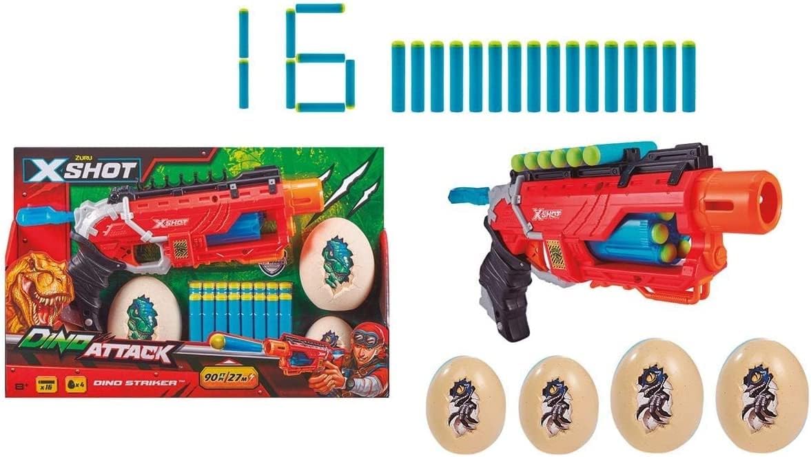 X-Shot Dino Attack Dino Striker Foam Dart Blaster 4860