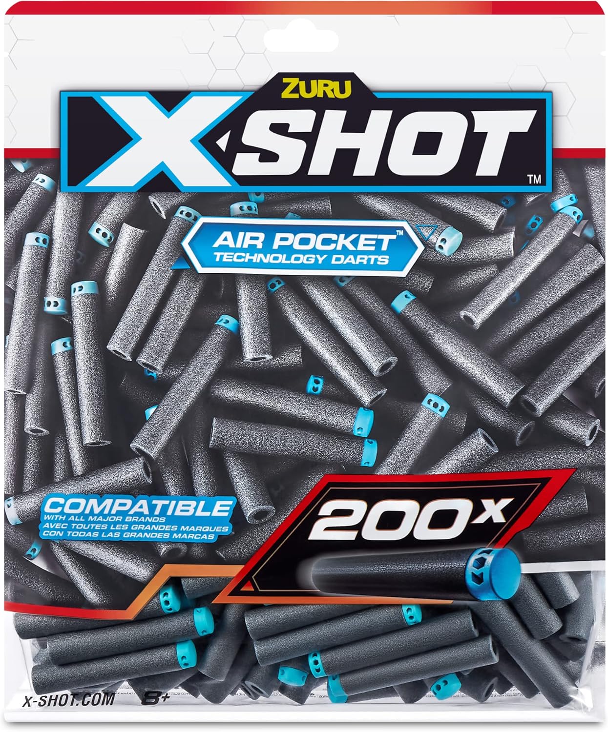 X-Shot Excel 50-Pack Refill Darts Foilbag XS-36588