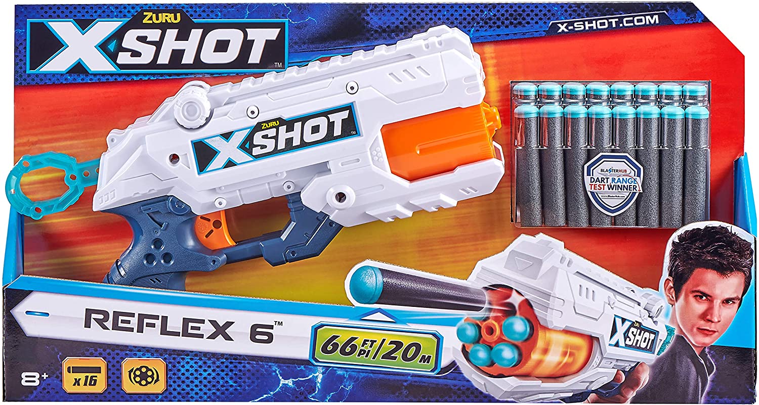 X-Shot Excel Double Reflex 6 Foam Dart Blaster