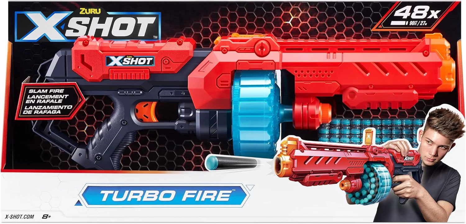 X-Shot Excel Turbo Fire Blaster With Darts 36270 - Image 2