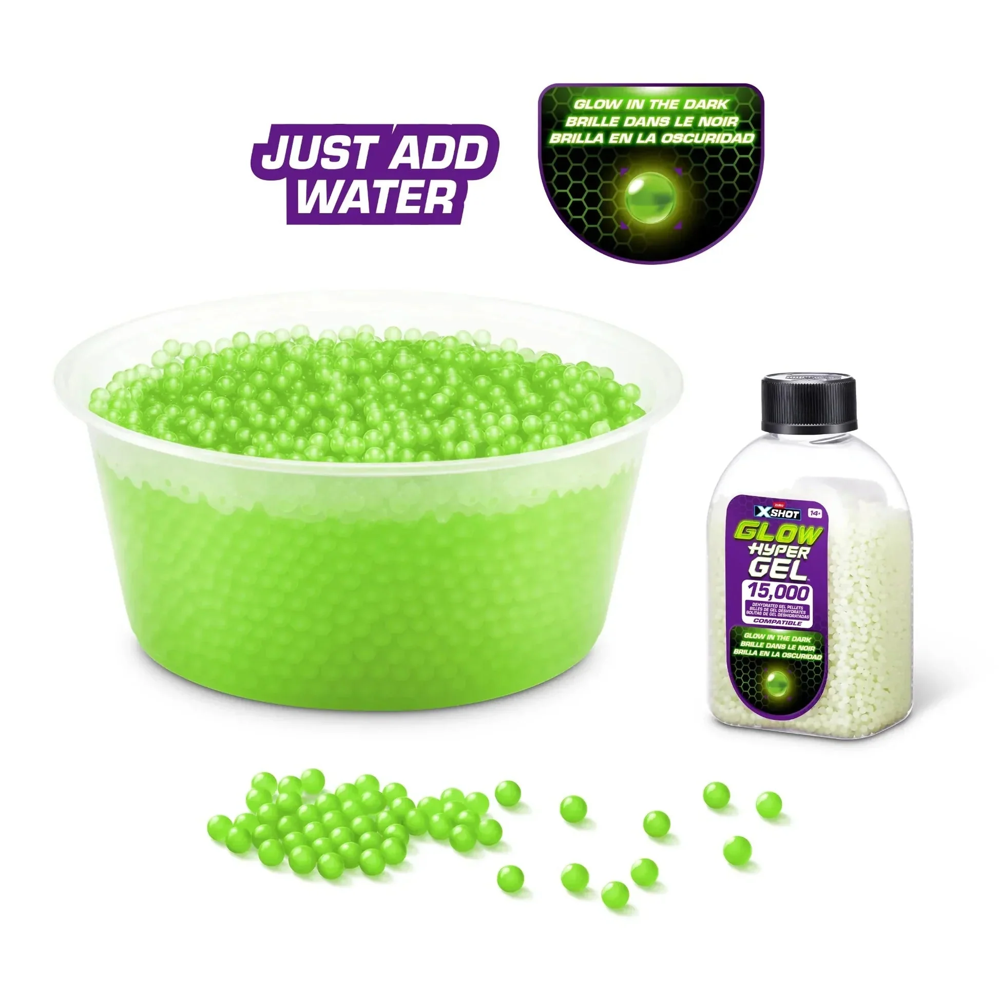 X-Shot Hyper Gel Glow In The Dark Gellet Refill (15,000pcs) XS-36785 - Image 4