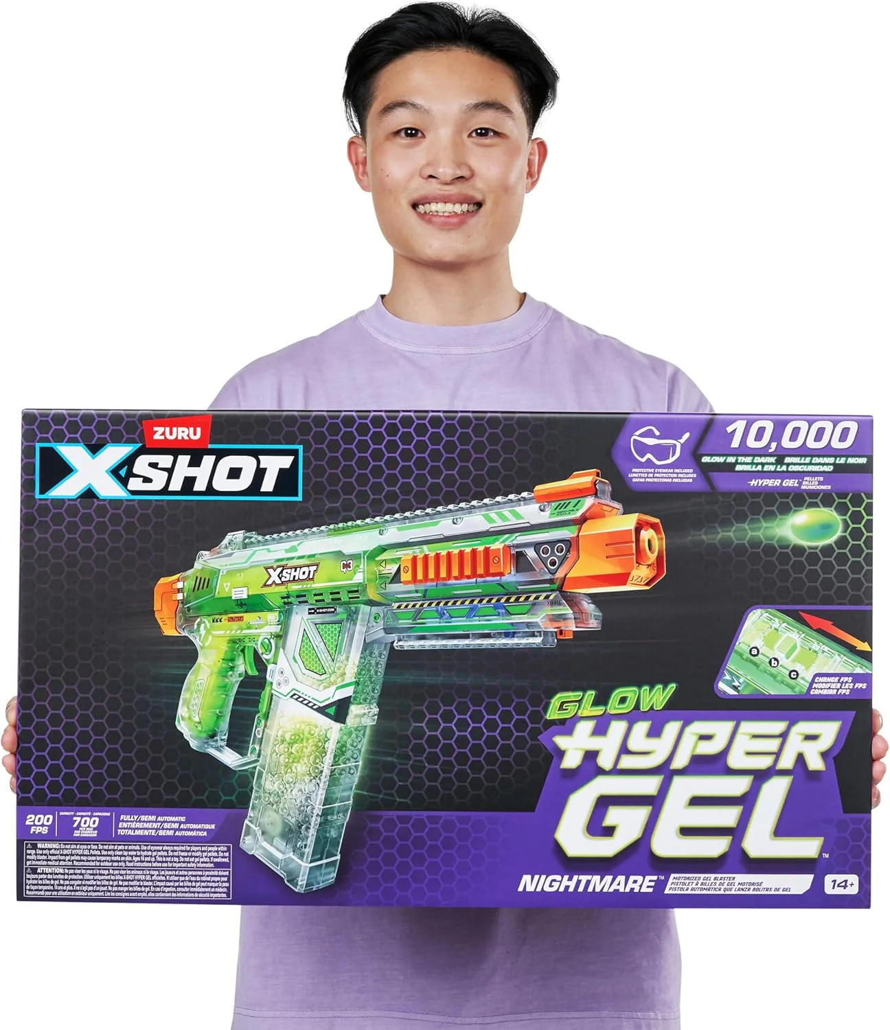X-Shot Hyper Gel Glow In The Dark (Large) XS-36783 - Image 5