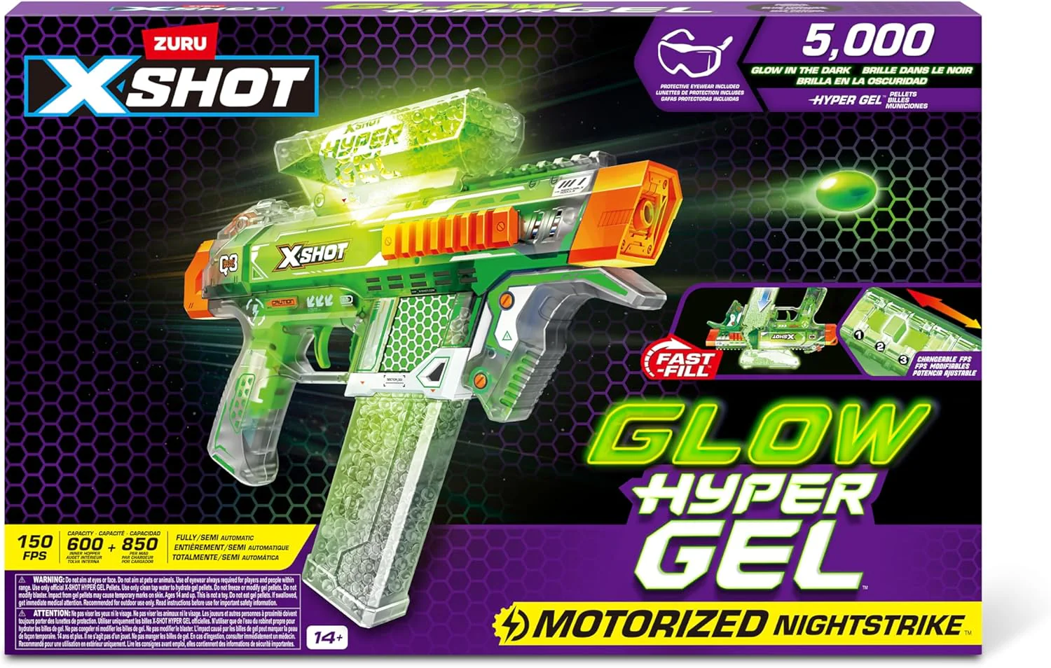 X-shot Hyper Gel Glow in The Dark (Medium) - XS-36782 - Image 6