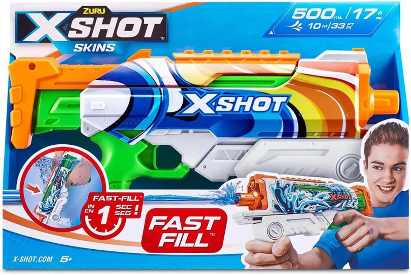 X-Shot Hyperload Water Fast-Fill Skins Cruiser XS-11854B - Image 4