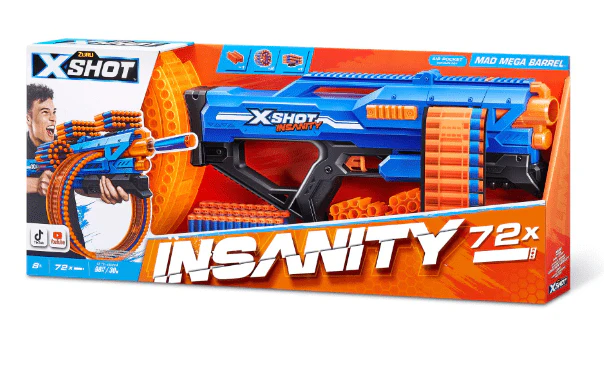 X-Shot Insanity Mad Mega Barrel XS-36609 - Image 2