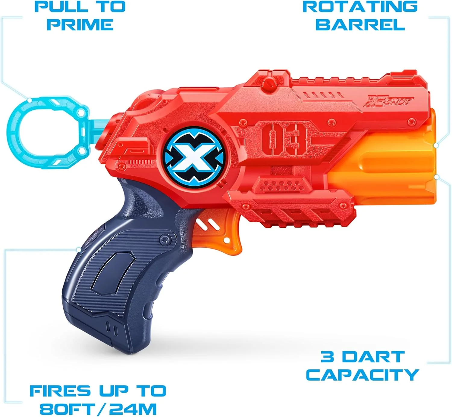 X-Shot MK3 Blaster 8 Foam Darts - Image 4