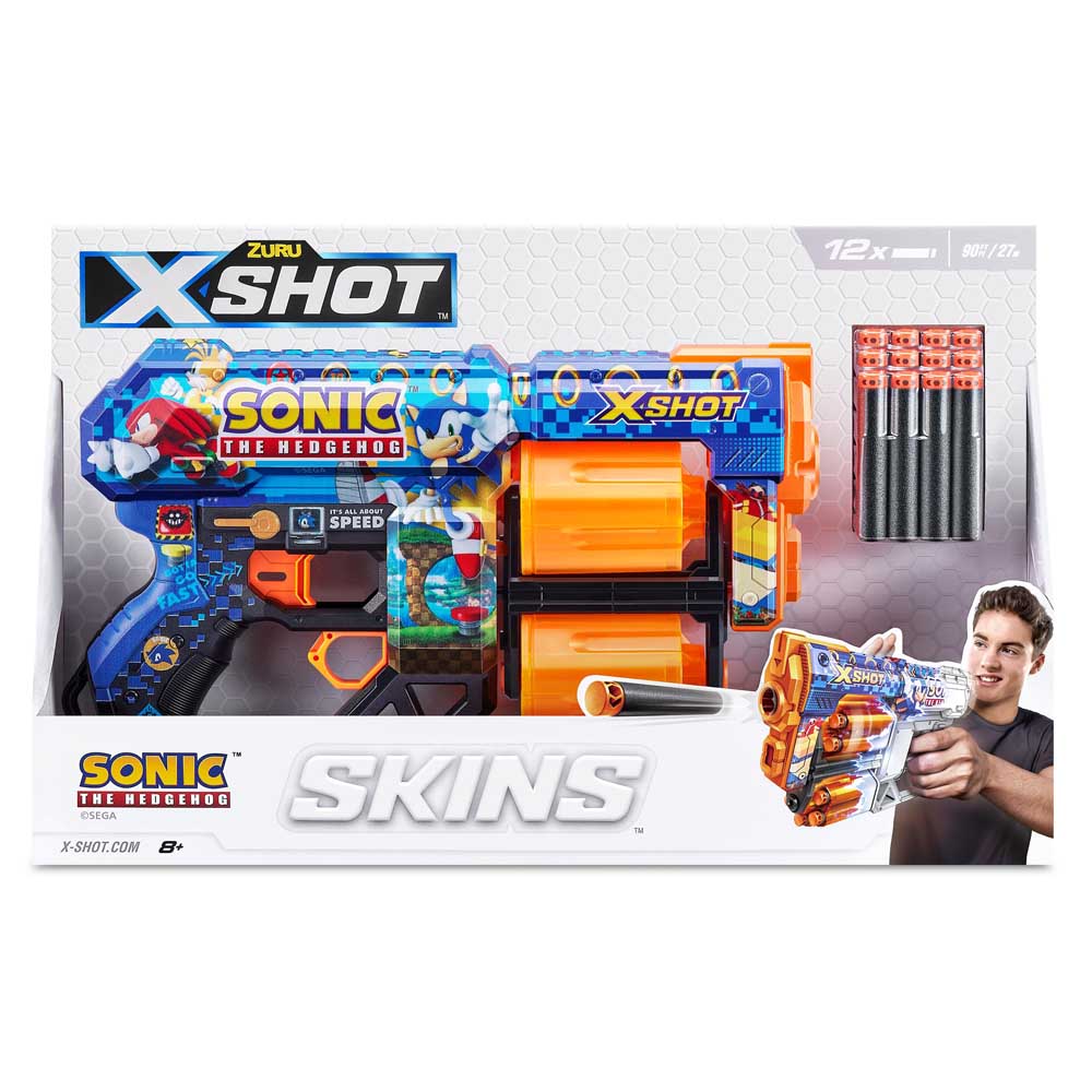 X-Shot Skins Dread Sonic 12 Darts XS-36583G