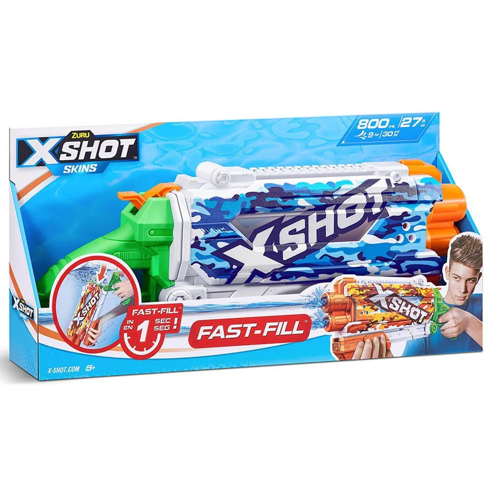X-Shot Skins - Fast-Fill Pump Action Water Blaster - Water Camo XS-11855E - Image 2