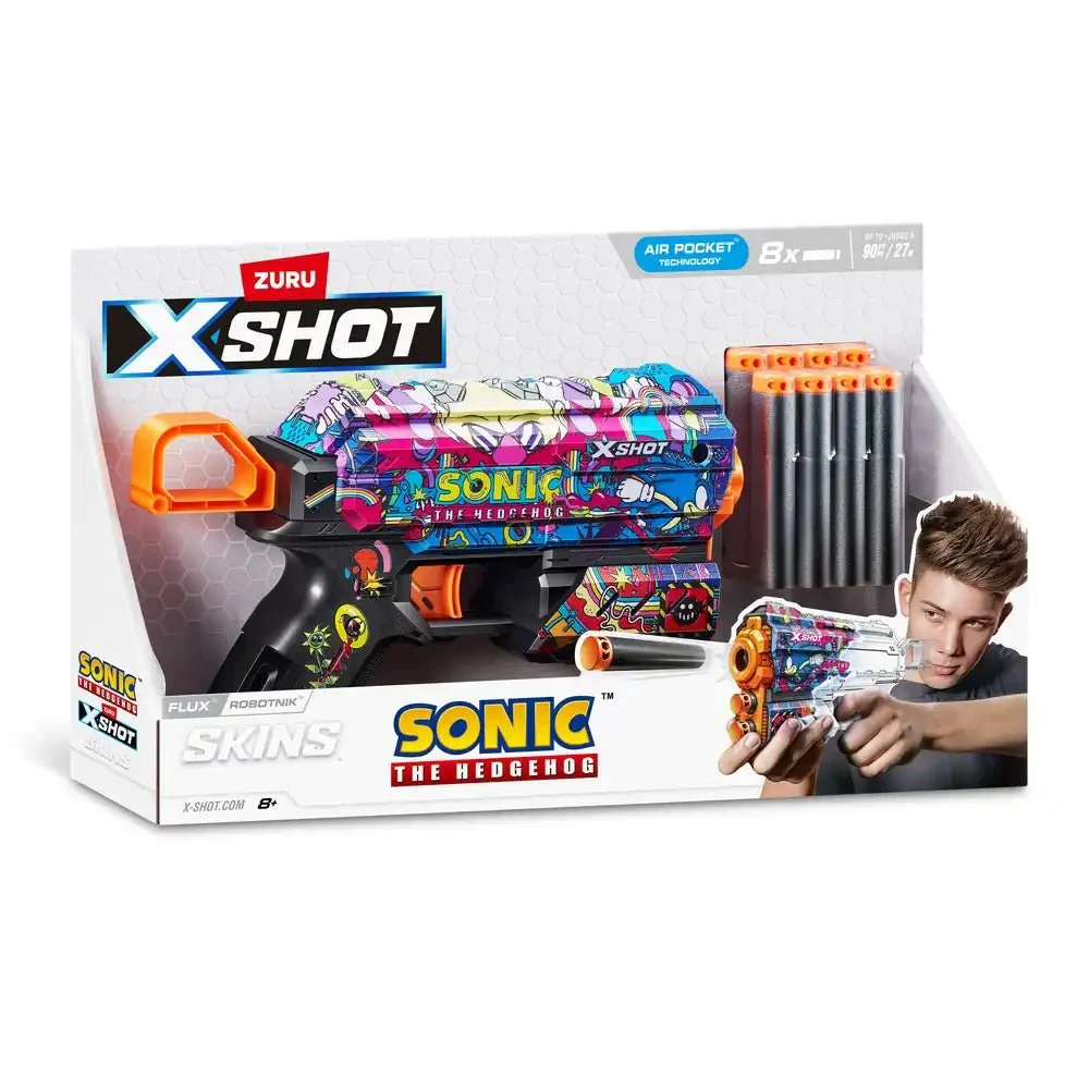 X-Shot Skins Flux Sonic The Hedgehog XS-36648B