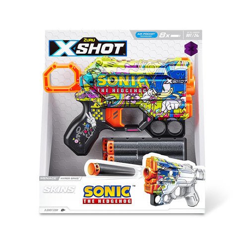 X-Shot Skins Menace Sonic The Hedgehog 8Darts - Image 3