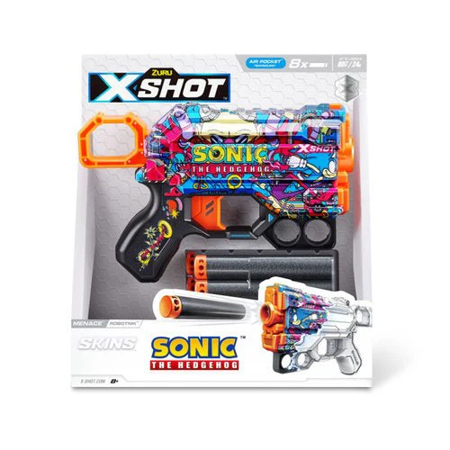 X-Shot Skins Menace Sonic The Hedgehog 8Darts XS-36660G - Image 3