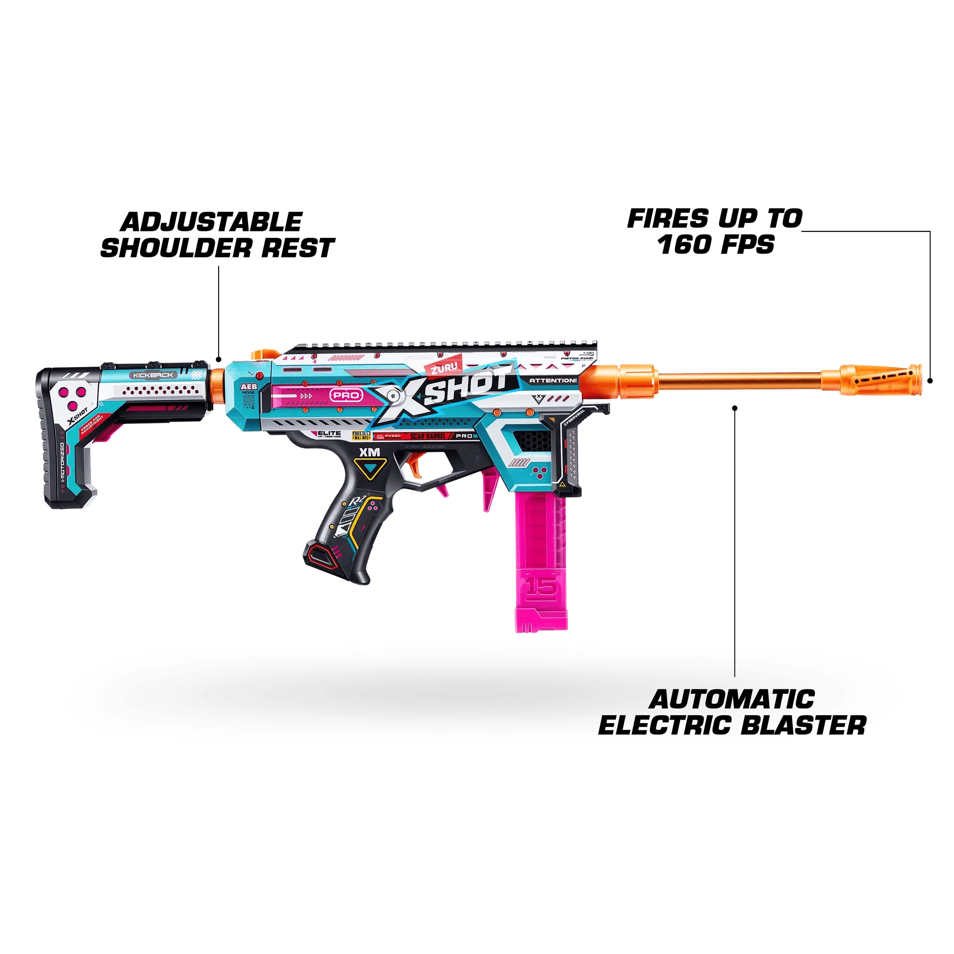 X-Shot Skins Pro Motorized Blaster Series-1 XS-36821 - Image 4
