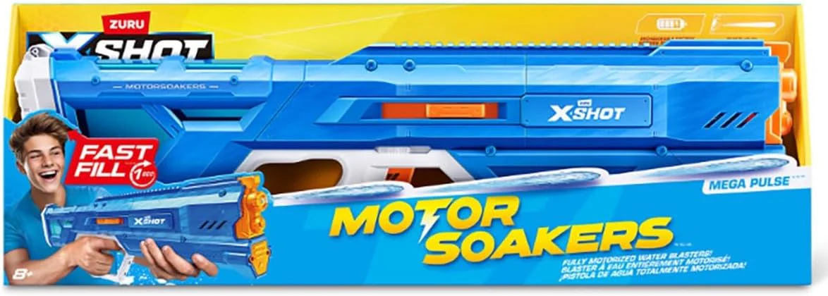 X-Shot Water Fast Fill Motor Soaker Mega Pulse XS-118159 - Image 6