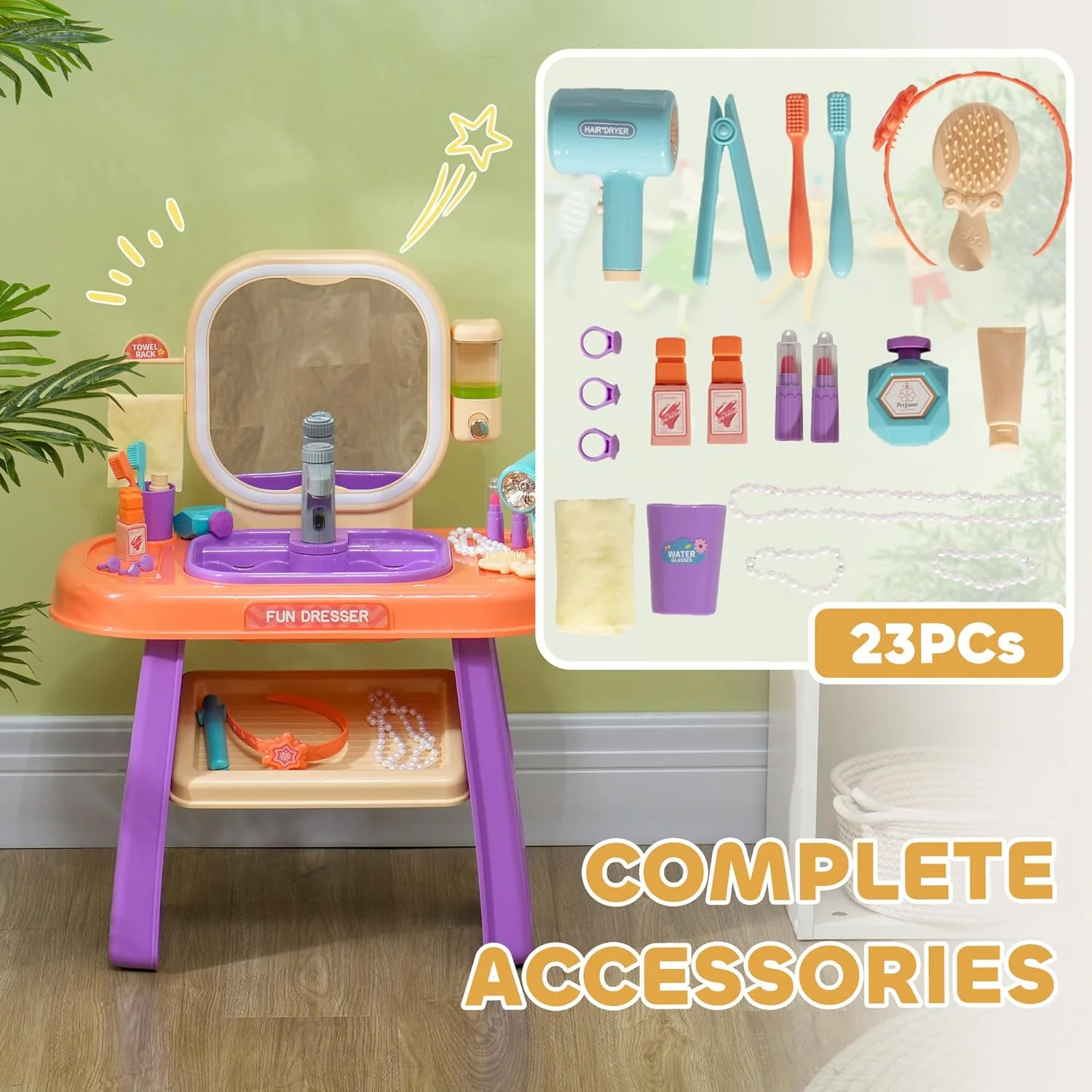 XC Vanity Dresser Beauty Playset 008-959 - Image 5