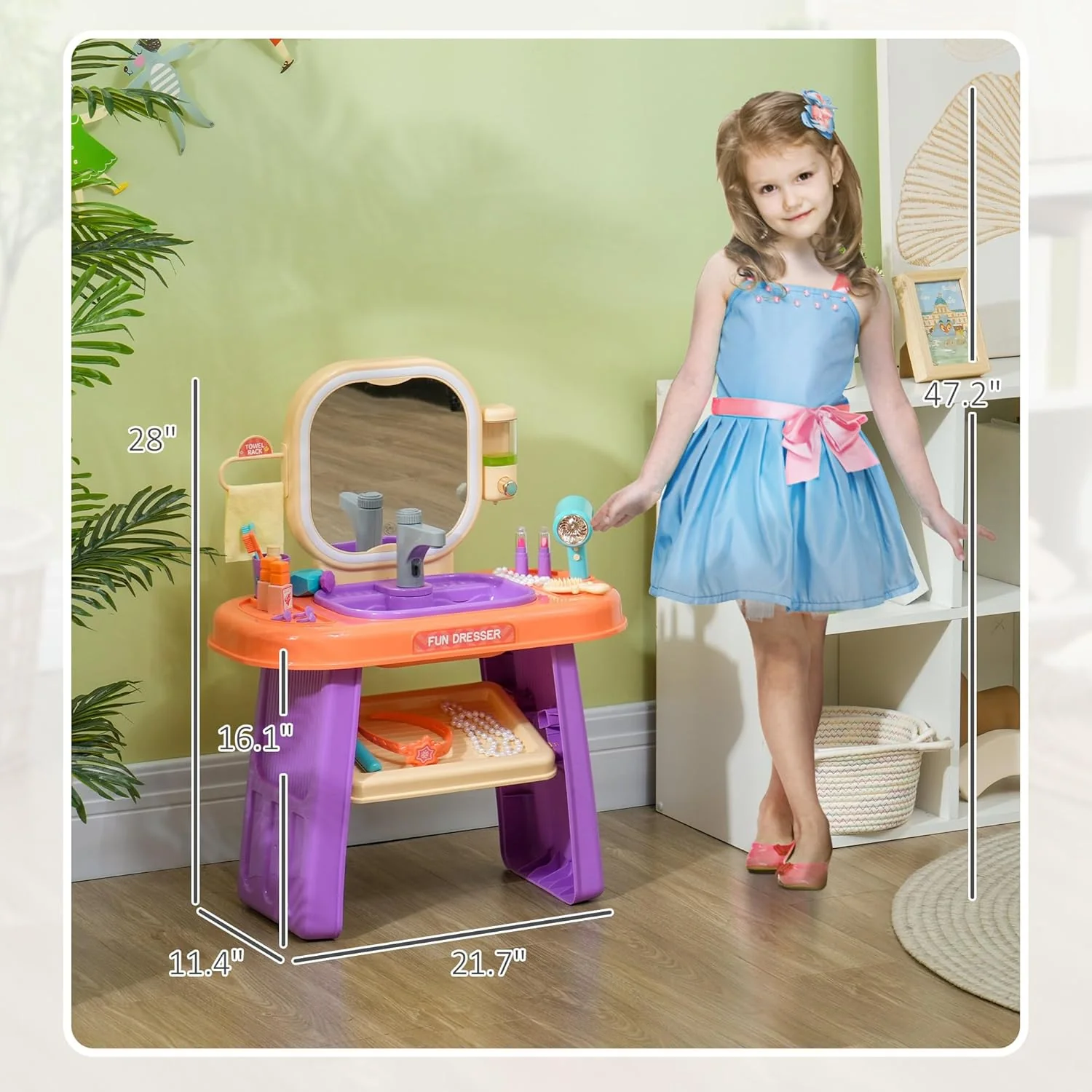 XC Vanity Dresser Beauty Playset 008-959 - Image 6