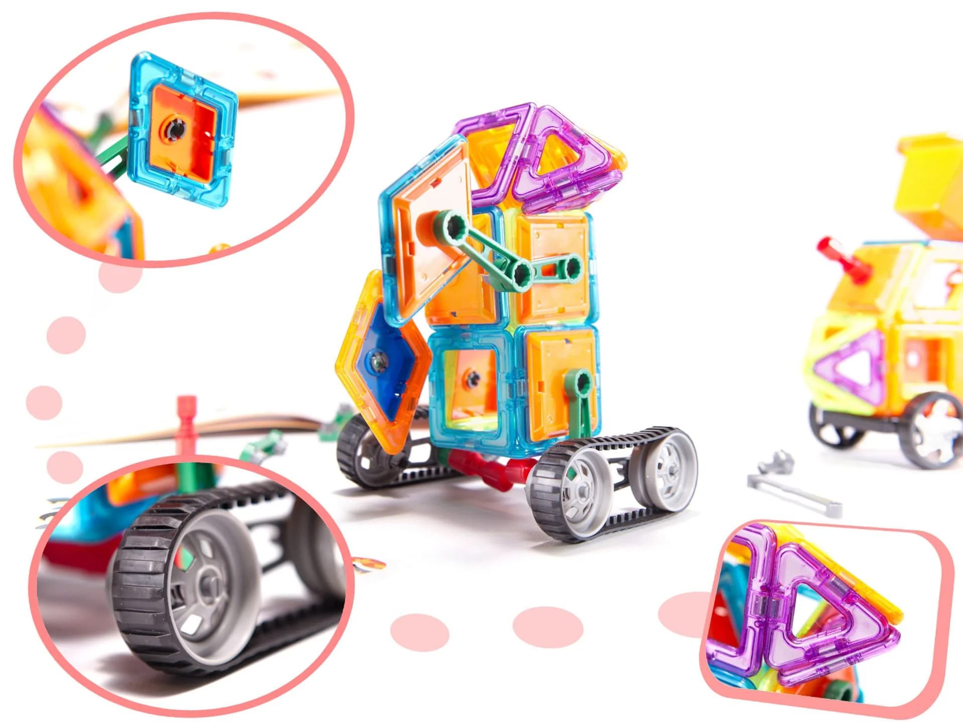 Xinbida Magical Magnetic Blocks 162-Pcs 7212B - Image 6