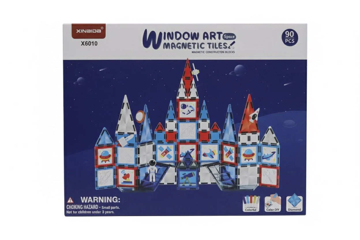 Xinbida Window Art Magnetic Blocks 90-Pcs X6010