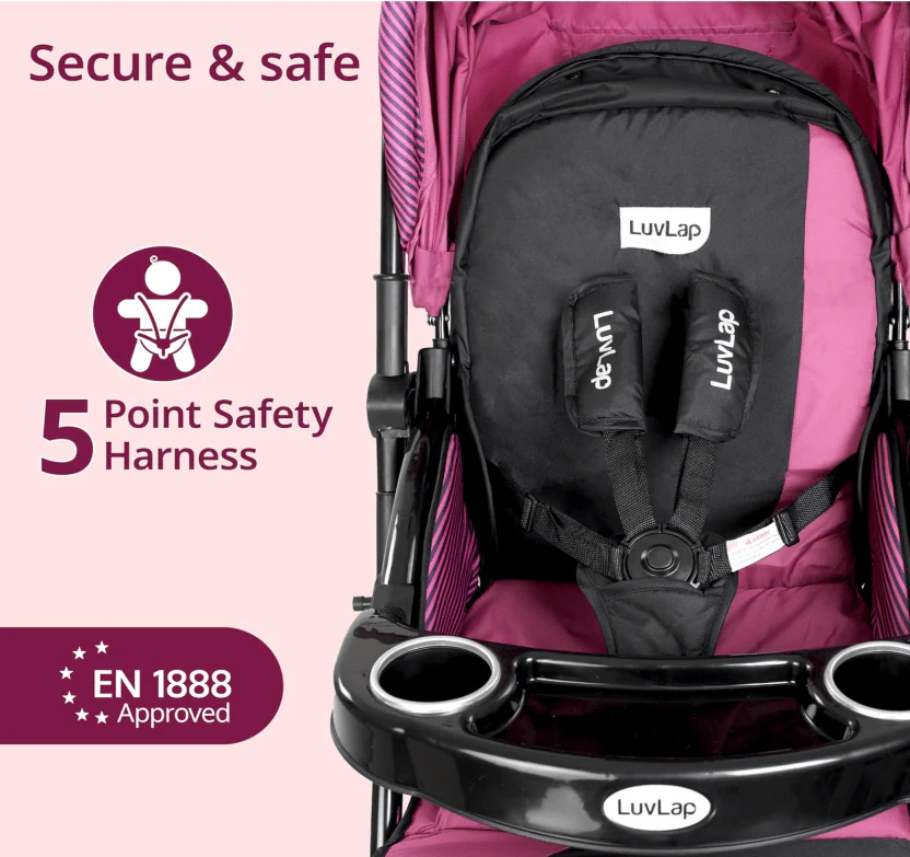 Xplorer Baby Stroller Pink S5000 - Image 4
