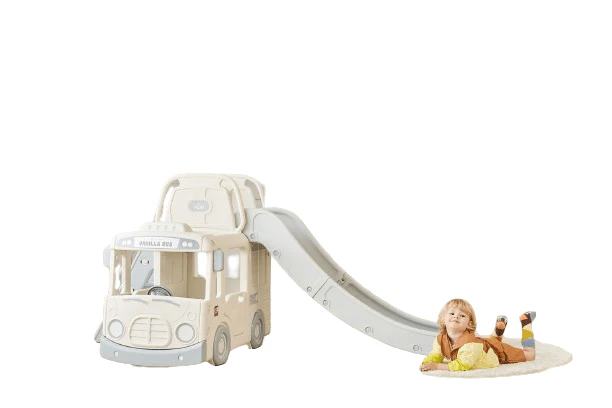 YaYa Little Bus 3in1 Slide Playset Vanilla Y2123