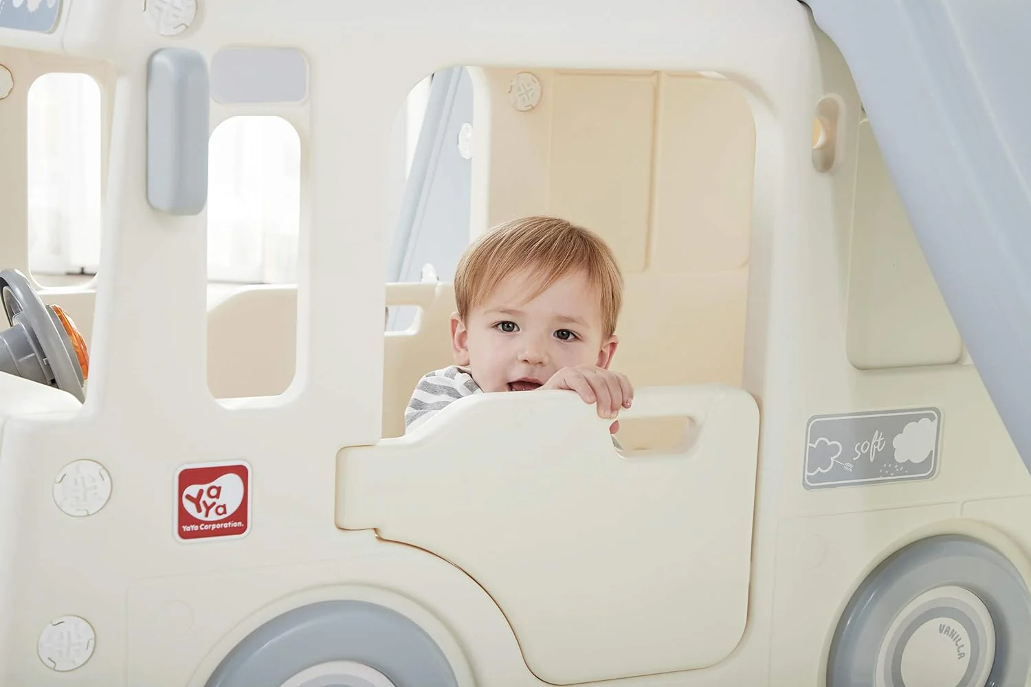 YaYa Little Bus 3in1 Slide Playset Vanilla Y2123 - Image 5