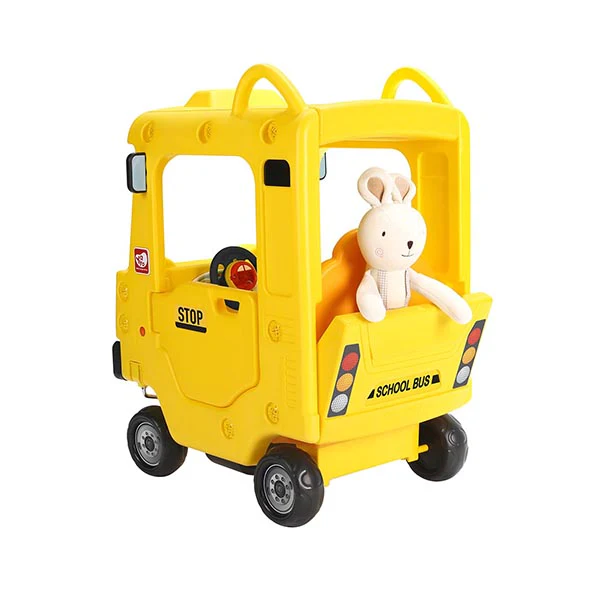 Yaya Ride on Push Car Roof School Bus Yellow Z-03 - Image 2