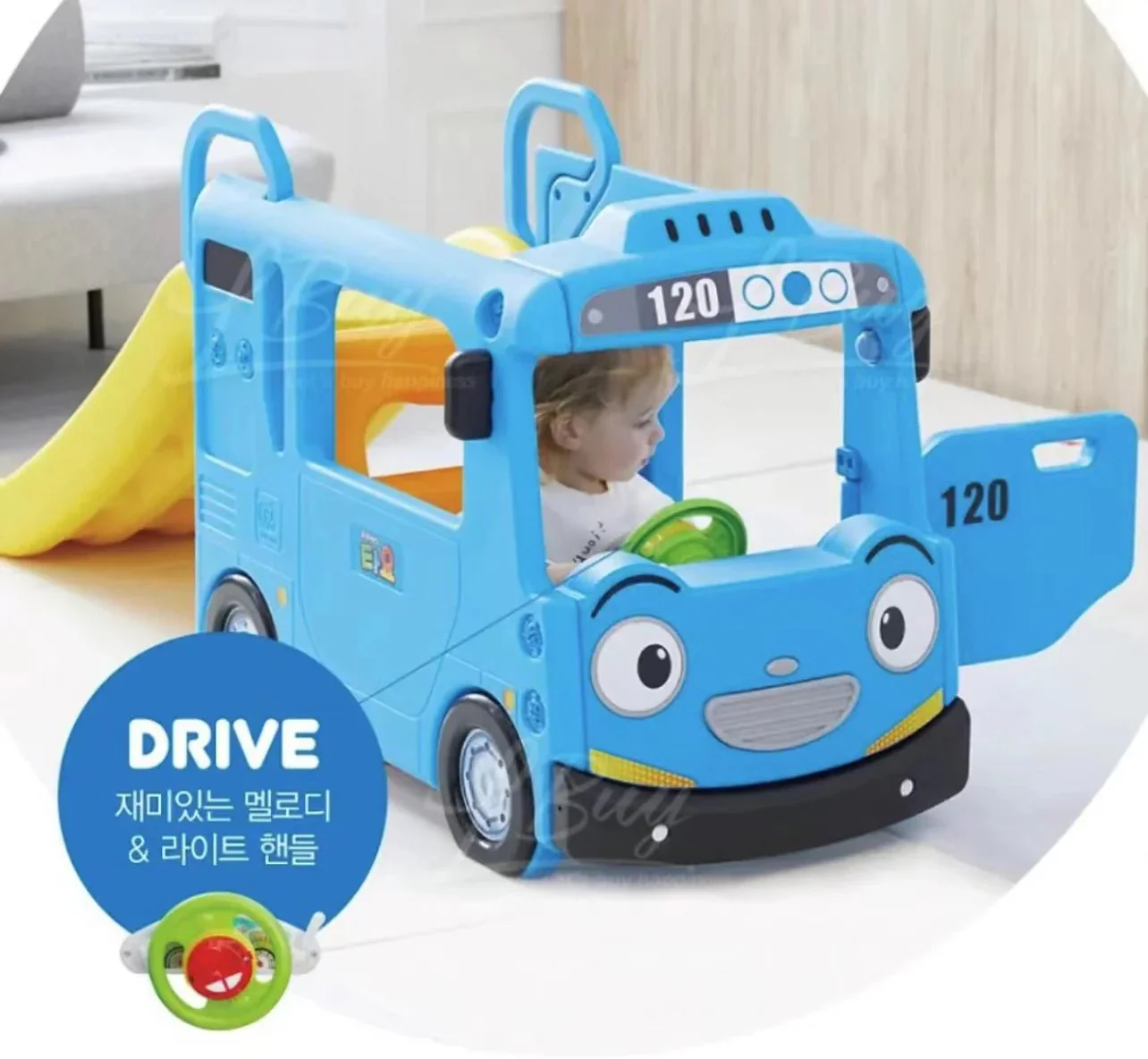 YaYa Tayo Compact Bus Slide Playset Blue Y1969 - Image 2