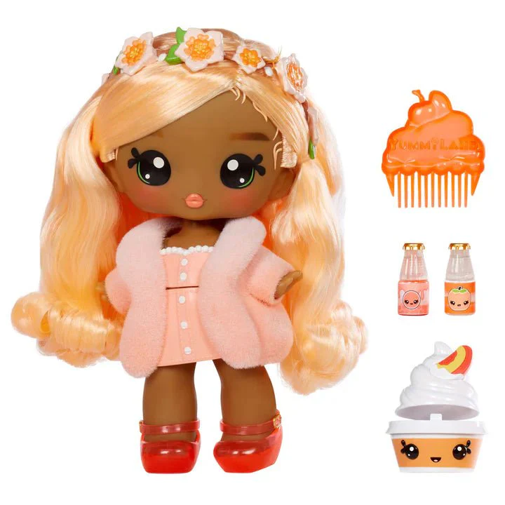 Yummiland Large Doll & Lipgloss Pet Pia Peach MGA-120797 - Image 2