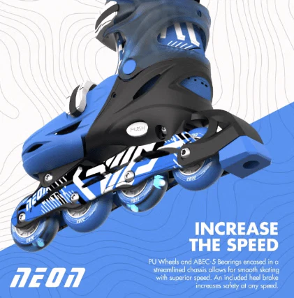 Yvolution Neon Combo Skates 12-2 Goteki Blue NC46B4 - Image 3
