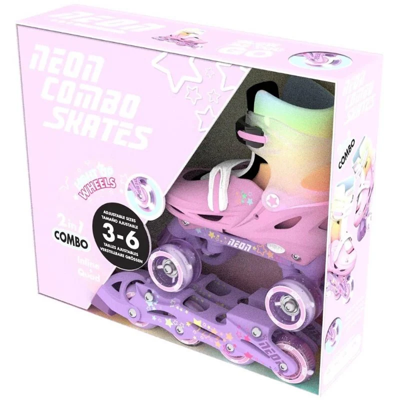 Yvolution Neon Combo Skates 12-2 RGB NC48R4 - Image 2
