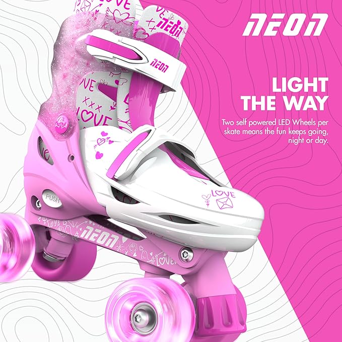Yvolution Neon Combo Skates Size 3-6 Pink NT10P4 - Image 10