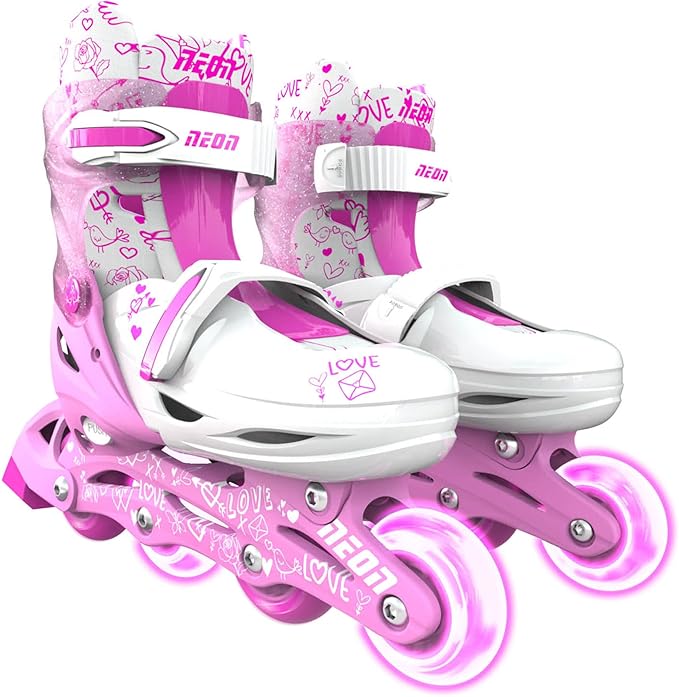 Yvolution Neon Combo Skates Size 3-6 Pink NT10P4 - Image 2