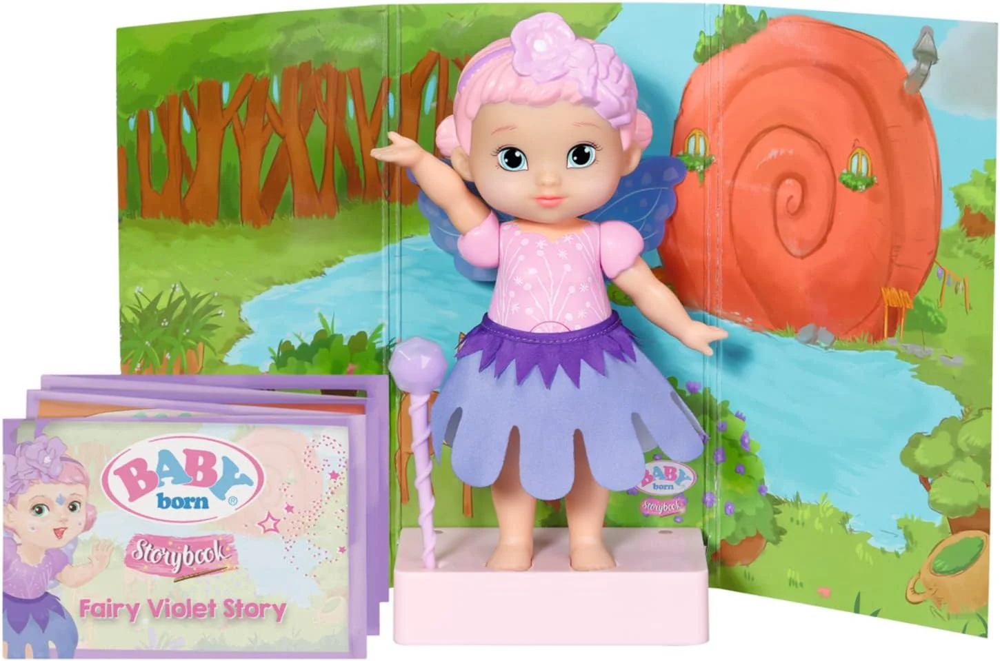 Zapf Creation Baby Born Storybook Fairy Doll Violet 18cm - Image 4