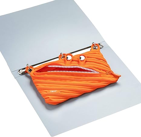 ZIPIT Neon Jumbo Pencil Case – Orange ZTJ-NN - Image 5