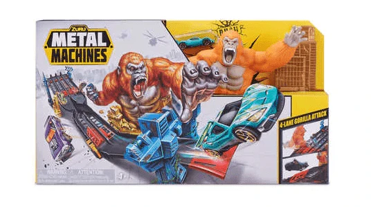 Zuru Metal Machines 4 Lane Gorilla Attack Track Set 6769