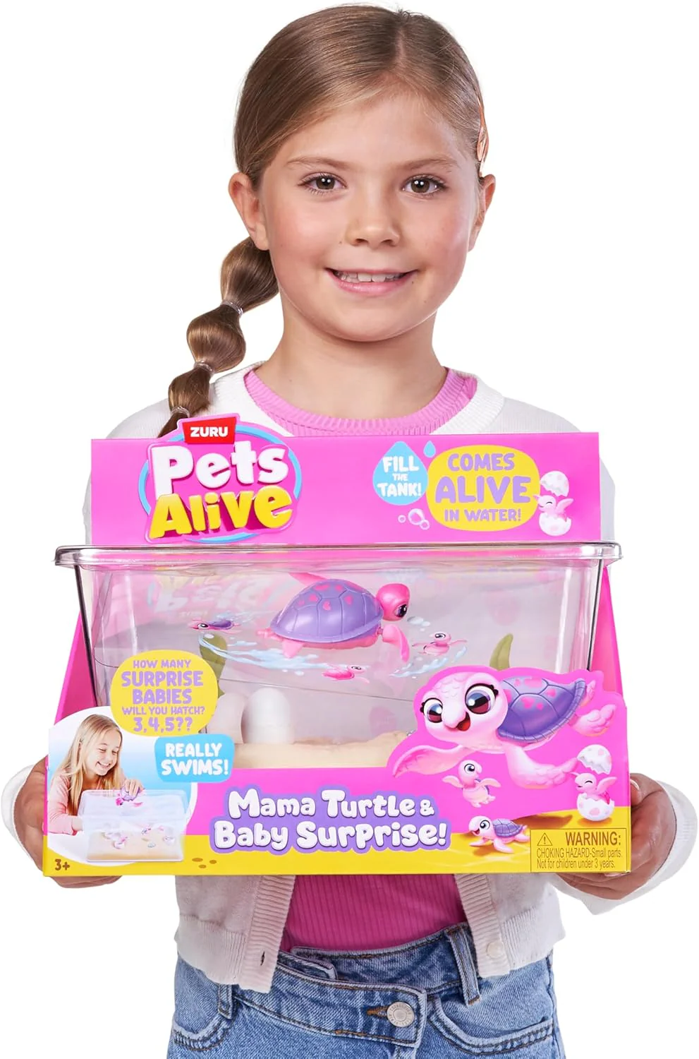 Zuru Pets Alive Mama and Baby Turtle Beach Surprise 9560 - Image 8