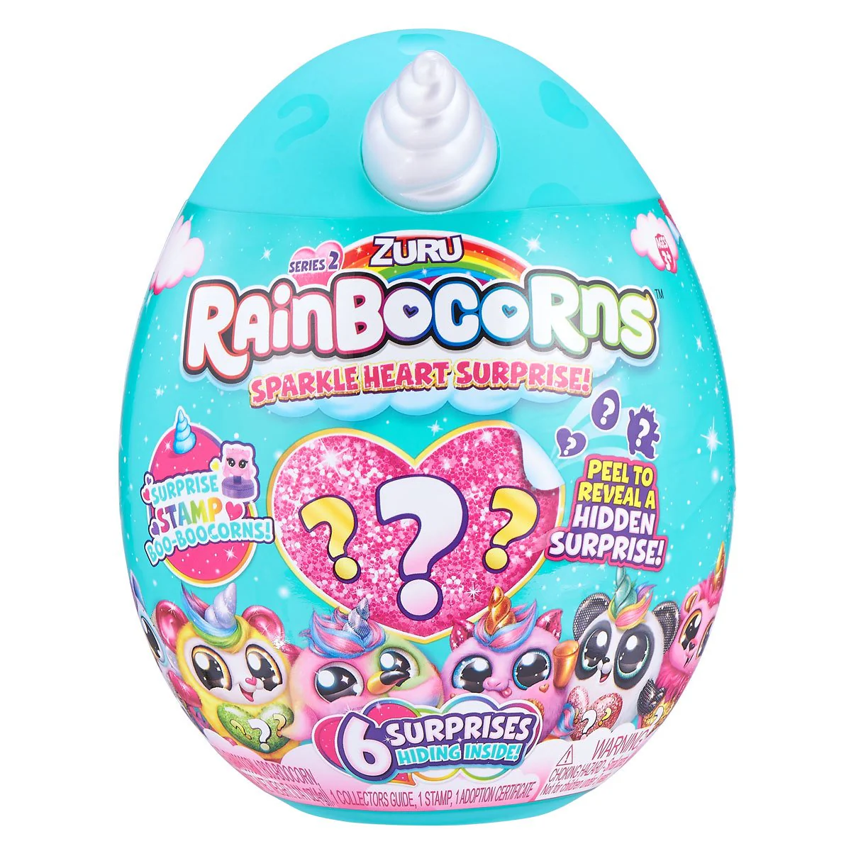 Zuru Rainbocorns Sparkle Heart Surprise Series 2 Plush Assorted 9214