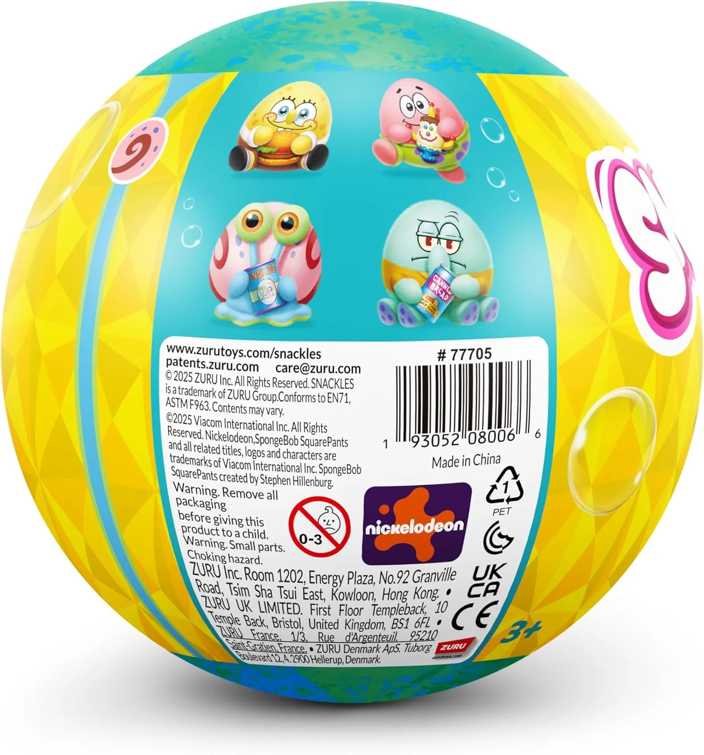 Zuru Snackles Licensed Character Spongebob Squarepants Capsule 77705GQ1 - Image 7