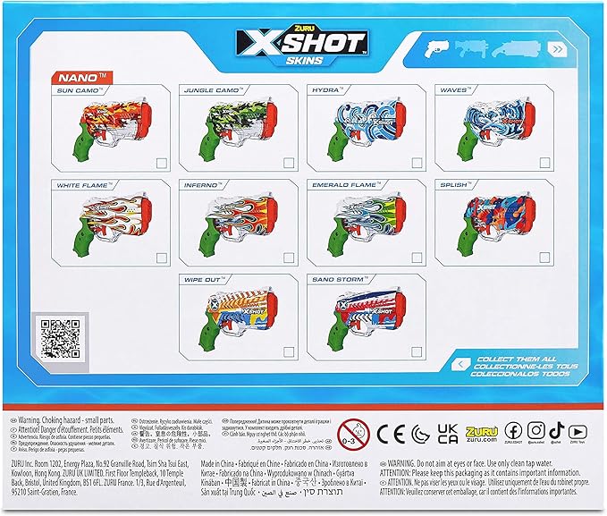 X-Shot Nano Water Fast-Fill Skins Hydra XS-11853A - Image 5